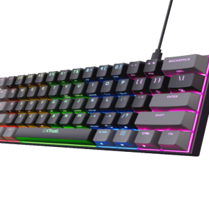 Trust Tastatura TRUST GXT867 ACIRA 60% MINI/mehanicka/Gaming/ US/crna - Slika 1