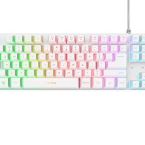 Trust Tastatura TRUST GXT833 THADO žicna/RGB/TKL/gaming/bela - Slika 1
