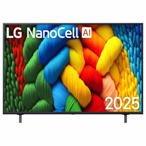LG BG Televizor LG 55NANO80A3B/NanoCell/55"/4K Ultra HD/smart/webOS 25/crna - Slika 1