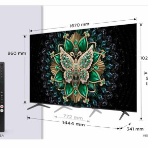TCL Televizor TCL 75C6K/QLED-Mini LED/75"/4K UHD/144Hz/Google TV/crna - Slika 1