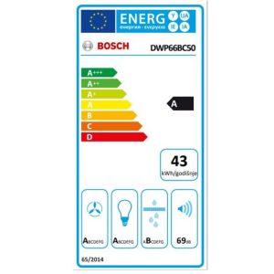 Bosch Aspirator BOSCH DWP66BC50/Serija 2/zidni/60cm/inox - Slika 2