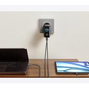 Anker 140W zidni punjač 4-porta (3x USB-C, 1x USB-A) sa USB-C M/M pletenim kablom, tamno sivi - Slika 5