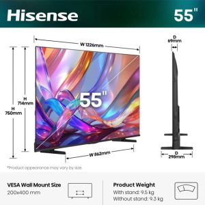 Hisense 55 inča 55E7S Hi-QLED 4K UHD Smart TV - Slika 4