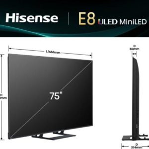 Hisense 75 inča 75E8Q Mini-LED 4K UHD Smart TV - Slika 3