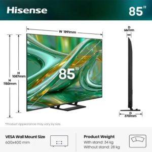 Hisense 85 inča 85E8S ULED Mini LED 4K UHD Smart TV - Slika 1
