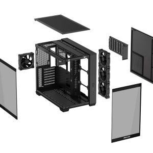 Asus A32 PLUS TG ARGB micro-ATX kućište crno - Slika 3