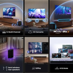 Hisense AX5100Q Dolby Atmos soundbar sa bežičnim subwooferom crni - Slika 3