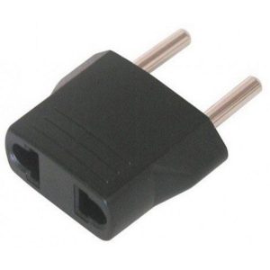 E-Green Adapter Euro utikač - USA utičnica crna - Slika 1
