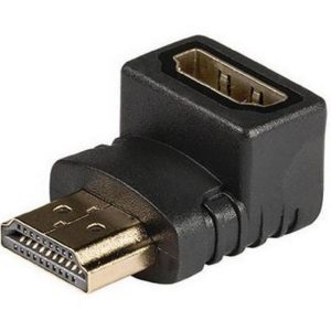 E-Green Adapter HDMI (M) - HDMI (F) pod uglom crni - Slika 1