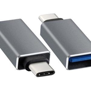 E-Green Adapter USB tip C - USB 3.0 M/F crni - Slika 1