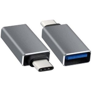 E-Green Adapter USB tip C - USB 3.0 M/F crni - Slika 2