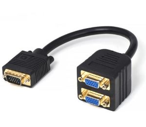 Fast Asia Adapter VGA - VGA M/2F (spliter) crni - Slika 1