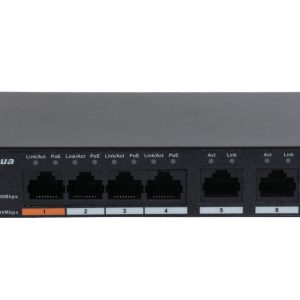 Dahua CS4006-4GT-60 6-Port Cloud Managed Desktop Gigabit Switch with 4-Port PoE - Slika 1