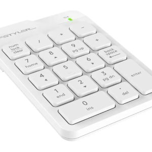 A4 Tech FGK21C FSTYLER 2.4G Wireless Numeric Keypad USB Type-C bela tastatura - Slika 2