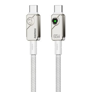 Remax Kabl Swift Fast charging braided data cable 1.2M C36 65W(C-C) beli - Slika 2