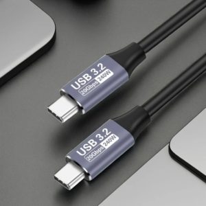 Fast Asia Kabl USB 3.2 na USB 3.2 8K/60 Hz, 20Gbps, 240W 1m, crni - Slika 1
