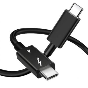 E-Green Kabl USB tip C M/M Thunderbolt 4/40Gbps/PD 8K/60Hz 1m, crni - Slika 1