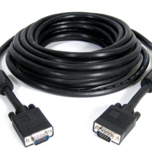 E-Green Kabl VGA D-sub M/M 10m HQ feritno jezgro crni - Slika 1