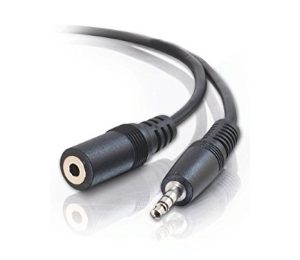 E-Green Kabl audio 3.5mm - 3.5mm M/F (produžni) 3m crni - Slika 1