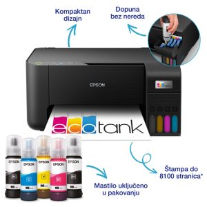 Epson L3230 EcoTank ITS multifunkcijski inkjet štampač - Slika 3