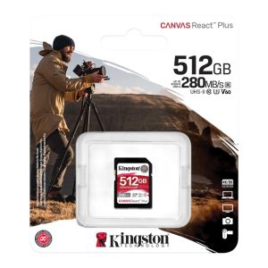 Kingston Memorijska kartica SDR2V6/512GB 512GB SDXC UHS-II 280R/150W U3 V60 - Slika 1