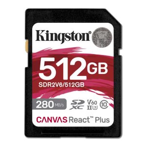 Kingston Memorijska kartica SDR2V6/512GB 512GB SDXC UHS-II 280R/150W U3 V60 - Slika 2