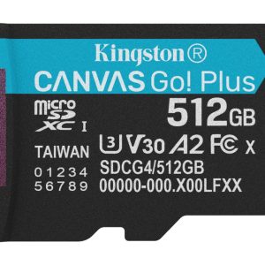 Kingston Memorijska kartica U3 V30 microSDXC 512GB Canvas Go Plus 200MB/s A2 SDCG4/512GBSP - Slika 2