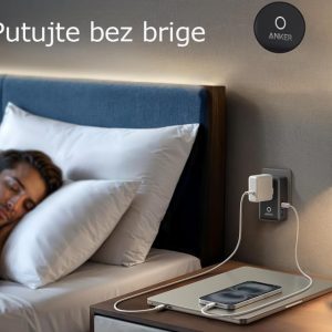 Anker Nano 20W putni zidni punjač 5-portova (2x USB-A, 2x USB-C, utičnica EU na US, UK, AU i EU), crni - Slika 3