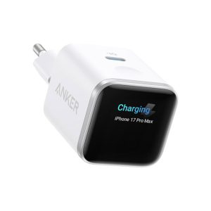 Anker Nano 45W putni zidni punjač sa ekranom, USB-C port, beli - Slika 5