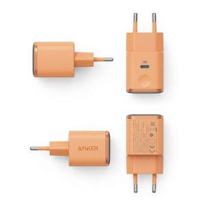 Anker Nano 45W putni zidni punjač sa ekranom, USB-C port, narandžasti - Slika 2