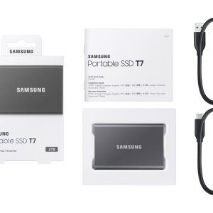 Samsung Portable T7 2TB sivi eksterni SSD MU-PC2T0T - Slika 1