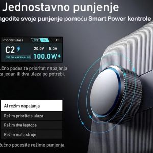 Anker Prime 250W GaN stoni brzi punjač, 6-portova (4x USB-C, 2x USB-A) srebrni - Slika 3