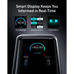 Anker Prime Docking Stanica 160W, 14u1, Dual Display, siva - Slika 5