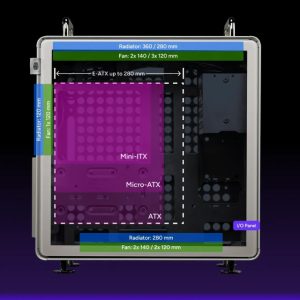 Cooler Master Qube 540 Stardust Iron modularno kućište (Q540-MGNN-S00) - Slika 4