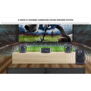 Genius SW-HF5.1 4500 v2 crni zvučnici - Slika 1