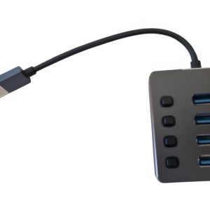 E-Green USB 3.0 - HUB Superbrzi 4port USB 3.0 sa prekidacima - Slika 1