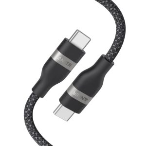 Anker USB tip-C kabl M/M 1.8m, za Super brzo punjenje 240W/480Mbps, pleteni, crni - Slika 4