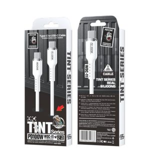 Wekome WDC-11 Kabl 3.1 USB tip C M/M 1.2m, za Super brzo punjenje 100W/480Mbps, Silicon Soft, beli - Slika 2