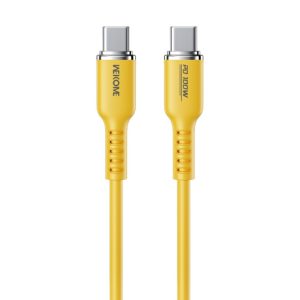 Wekome WDC-11 Kabl 3.1 USB tip C M/M 1.2m, za Super brzo punjenje 100W/480Mbps, Silicon Soft, žuti - Slika 1