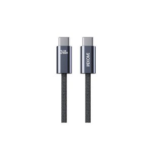 Wekome WDC-23 Kabl 3.1 USB tip C M/M 1m za Super brzo punjenje 240W/480Mbps, crni - Slika 3