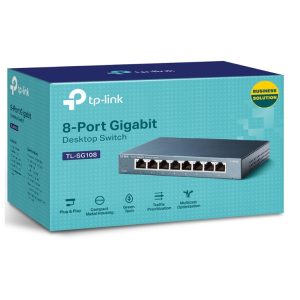 Tp-Link Switch TP-LINK TL-SG108 Gigabit/8x RJ45/10/100/1000Mbps/Desktop metalno kuciste - Slika 2