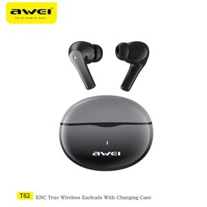 Awei Slušalice AWEI T62 ENC Bluetooth bubice crne - Slika 1