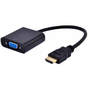 E-Green Adapter HDMI (M) - VGA D-sub (F) crni - Slika 1