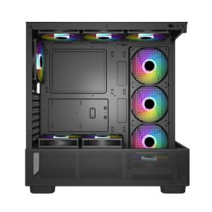 Ig Max Kućište IG-MAX X218B-4F Black Horizon V2 ARGB glass - Slika 5