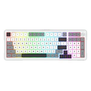 Redragon Bragi Pro K688 Wired/2.4G/BT Mechanical Keyboard White - Slika 1