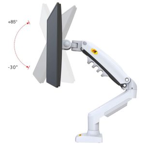 Beli F80-XE stoni nosač za monitor beli 17-30 inča - Slika 3