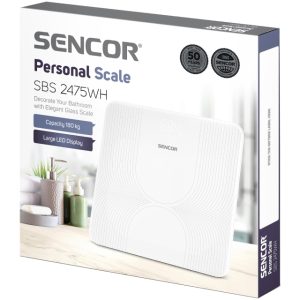 Sencor Telesna vaga Sencor SBS 2475WH/LCD/bela - Slika 2