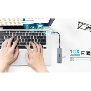 Genius UH-500 5-in-1 USB Hub srebrni - Slika 2