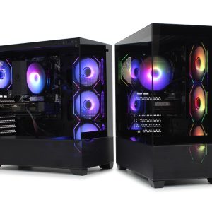 Ig-Max Kućište X218B-4F Black Horizon glass - Slika 2