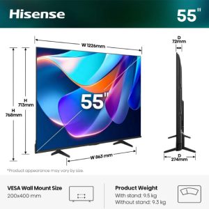 Hisense 55 inča 55E6ST DLED 4K UHD Smart TV - Slika 1